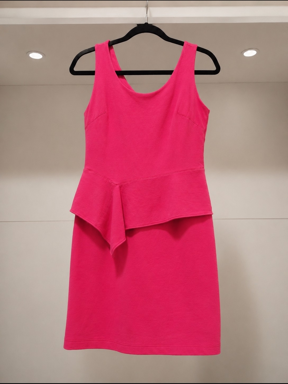 Barbie Pink Sleeveless Peplum Mini Dress